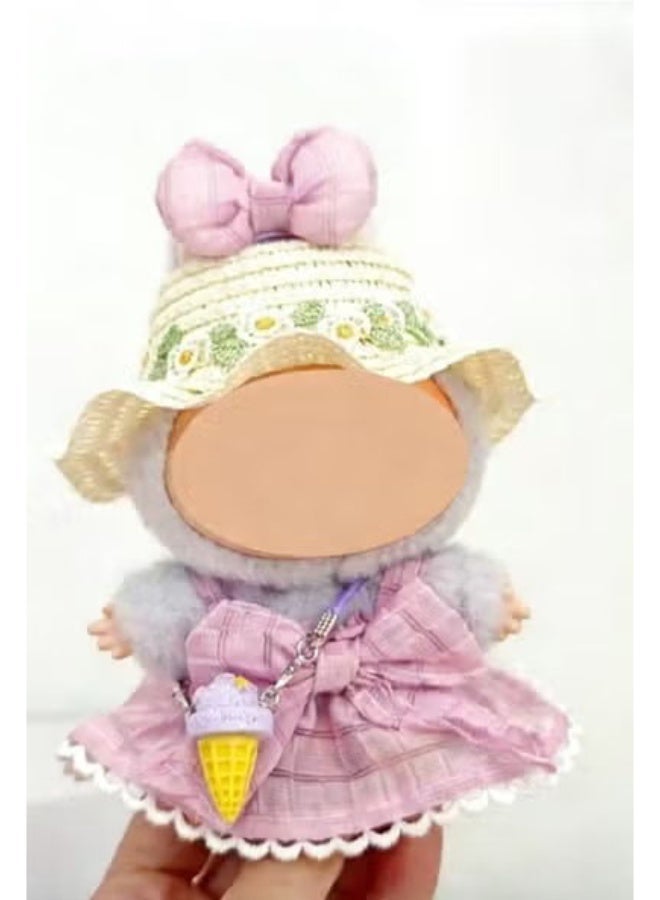 Bukela Doll Clothing Set(No Doll), suitable for hanging plush dolls up to 17cm, interchangeable clothing for first, second, and third generation vinyl collectible dolls, durable and stylish accessories, suitable for creative games - Image 1
